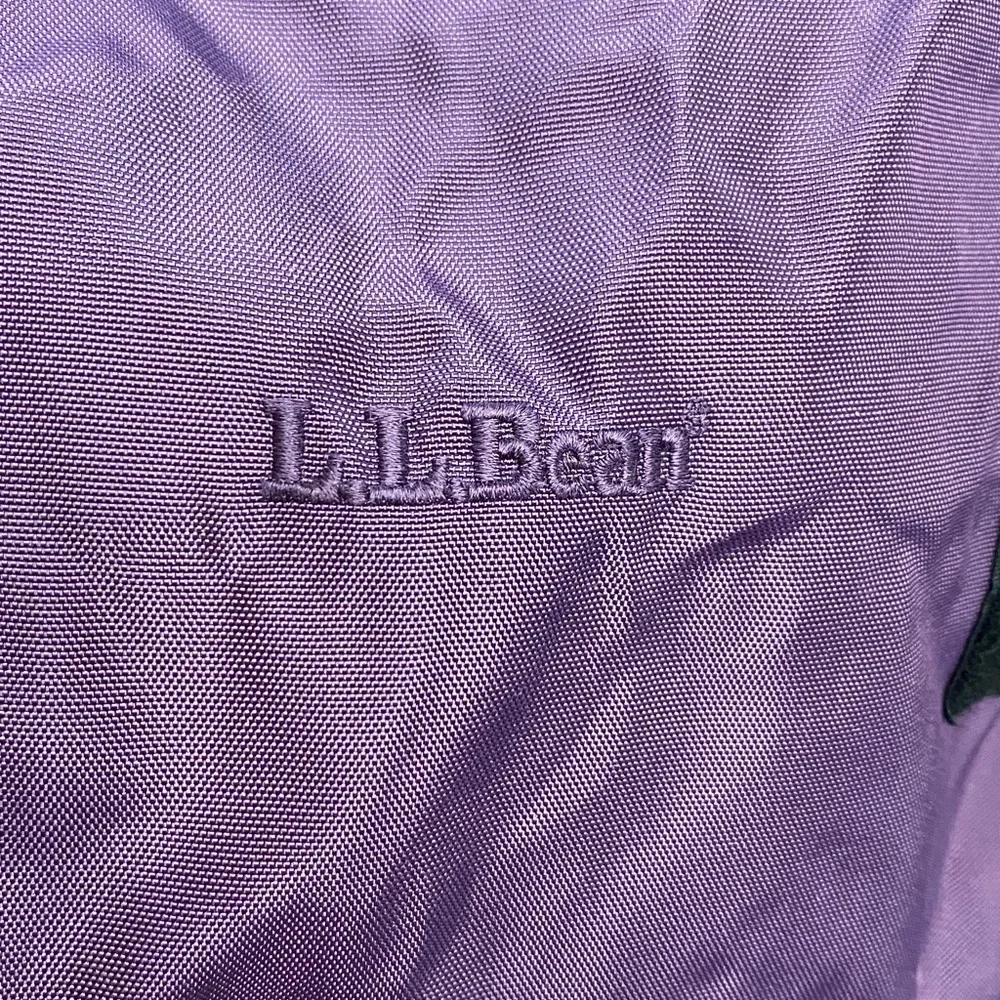Purple Nylon Travel Duffel with Black Straps